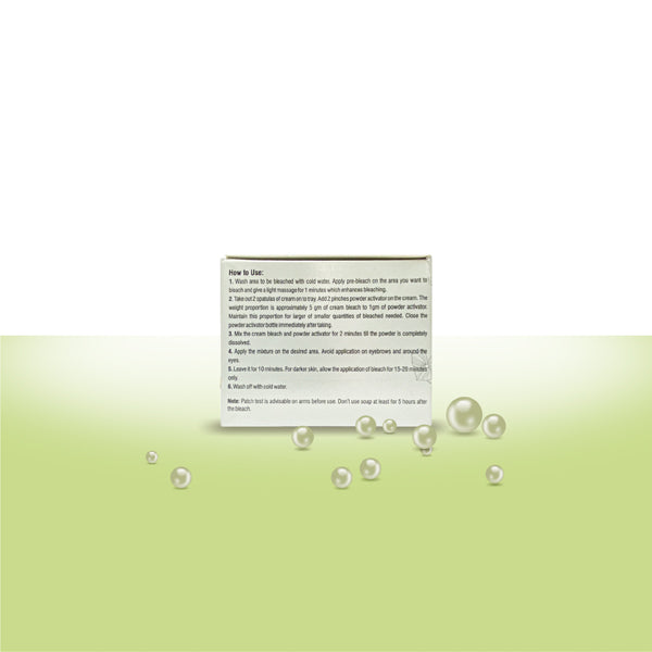 Ayurvedic herbal bleach cream for lightening facial hair and enhancing skin tone-Louis herbals
