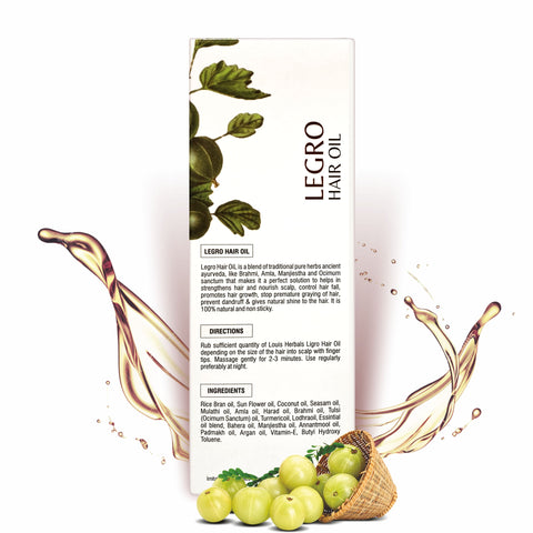 Legro Hair Oil Tame frizz, reduces split ends, and enhance shine