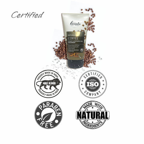 Louis Herbals Natural Coffee Radiant & Energizing Face Wash enriched with aloe vera extract, seaweed extract and turmeric for antioxidant skin revitalisation. It is Paraben Free Natural Products