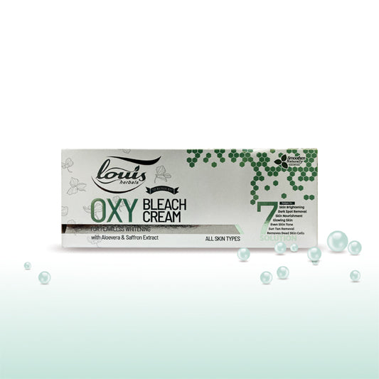 Louis Herbals Oxy Bleach Cream – Active Oxygen Enriched Formula for Instant Glow