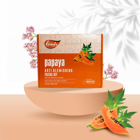 Louis Herbals papaya facial kit for deep cleansing and brightening