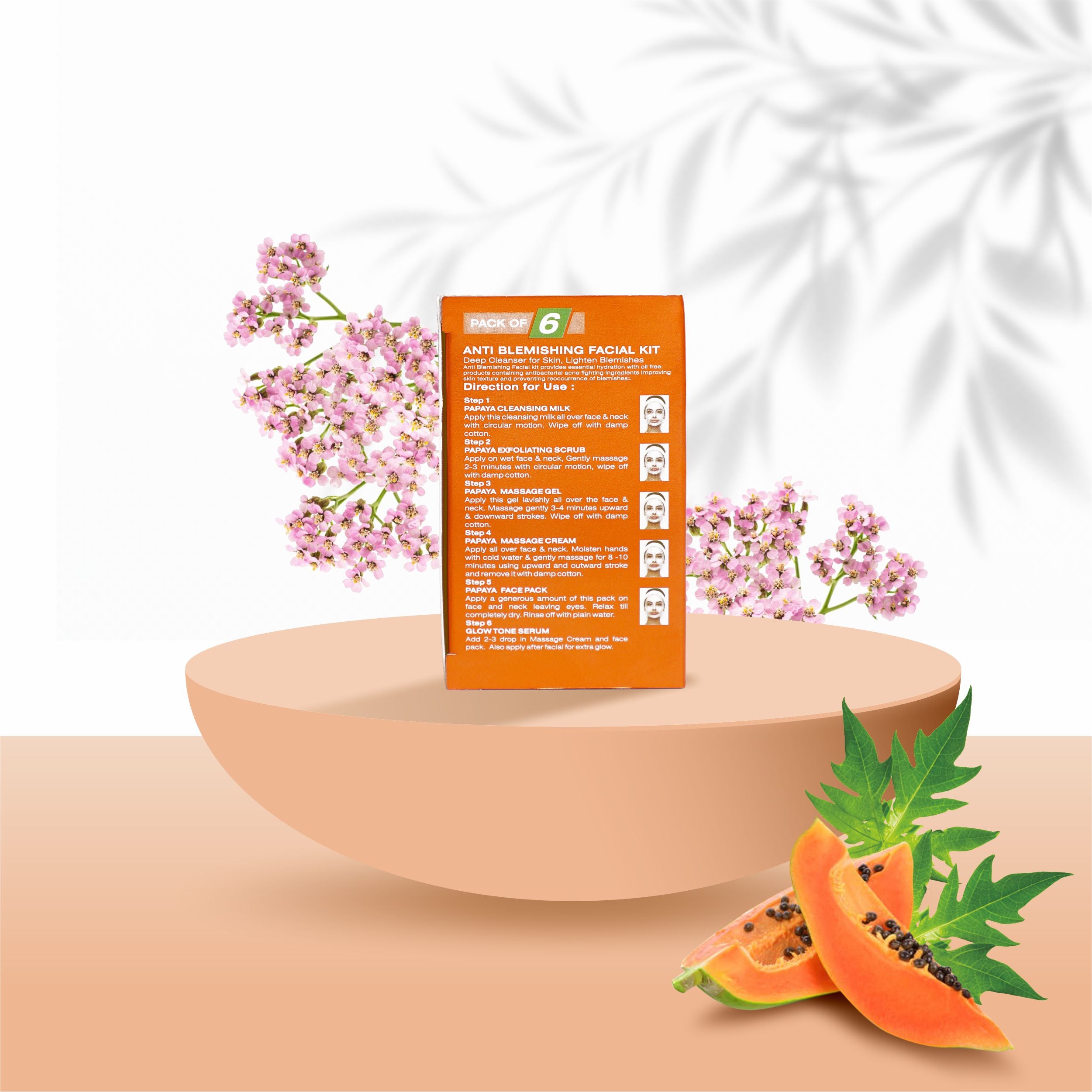 Louis Herbals papaya facial kit for oily and combination skin