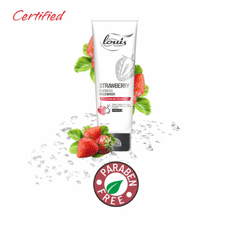 Louis Herbals Strawberry Fairness Face Wash certifications is paraben-free and made with natural ingredients