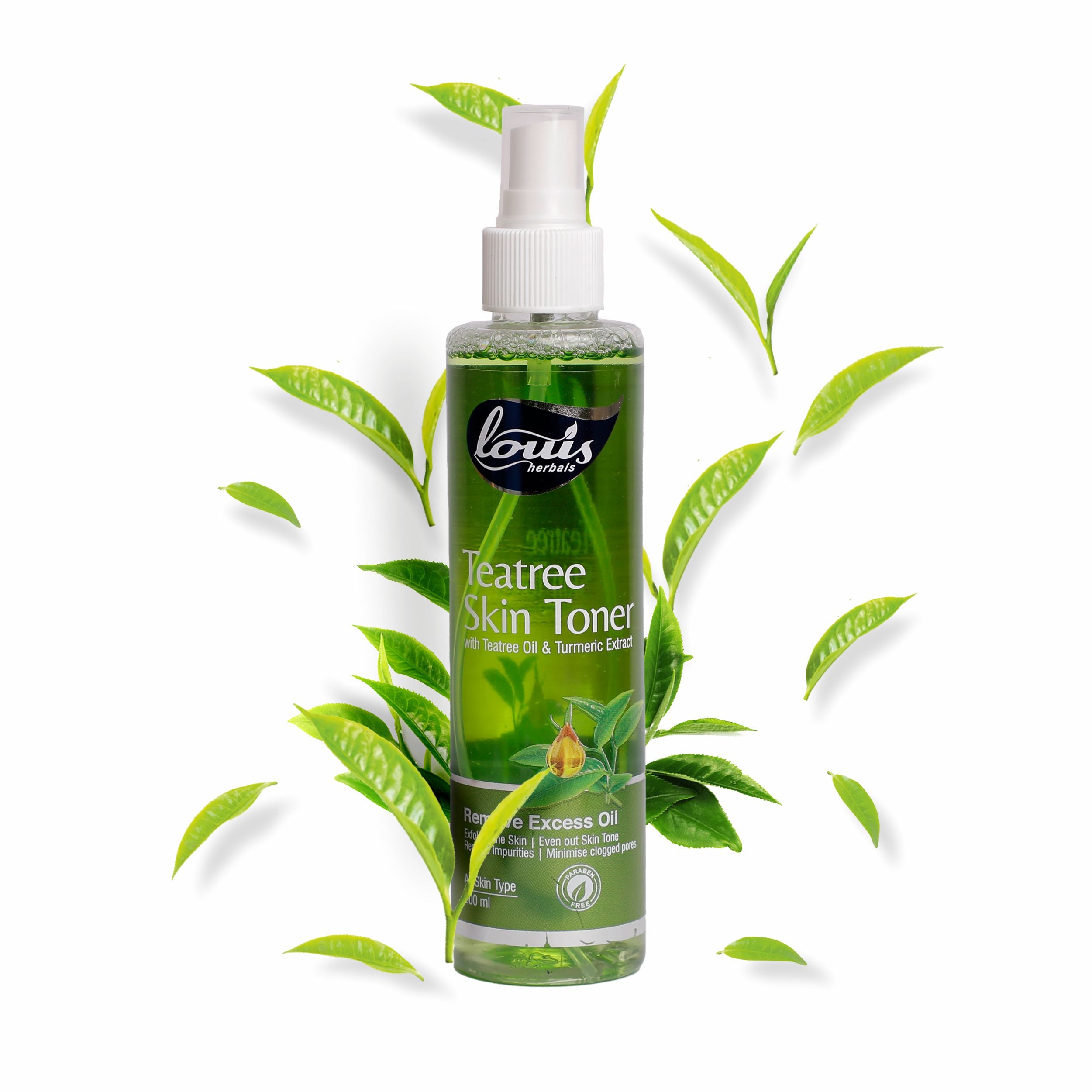 Louis Herbals Tea Tree Skin Toner with tea tree oil & turmeric extract for acne-prone oily skin