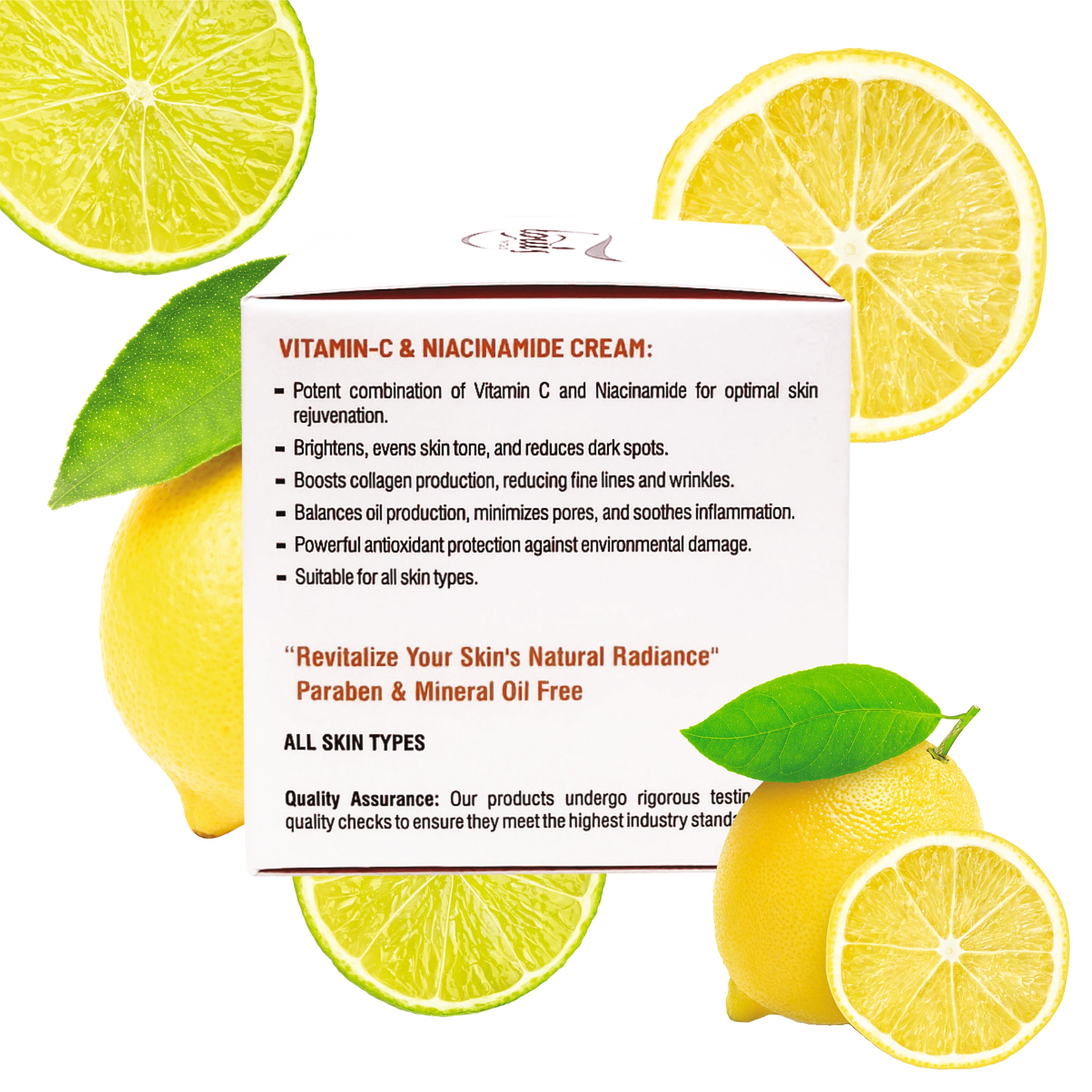 Louis Herbals Vitamin C & Niacinamide to reduce pigmentation & boost radiance.